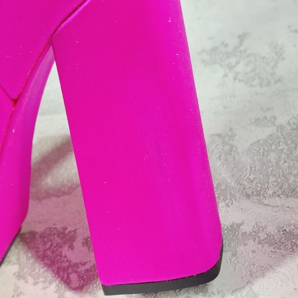 Jimmy Choo Hot Pink Platform Sandals